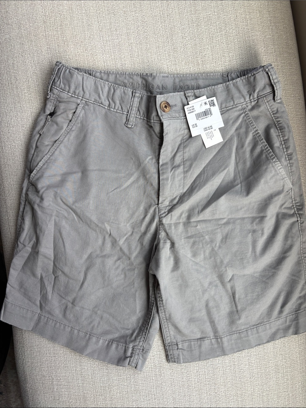 American Eagle Outfitters Gray Flat Front Men's Shorts